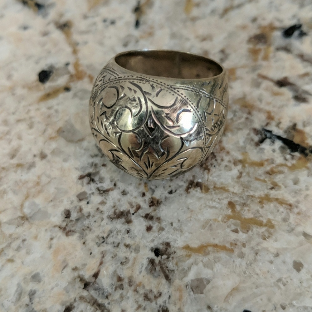 Sterling silver dome ring